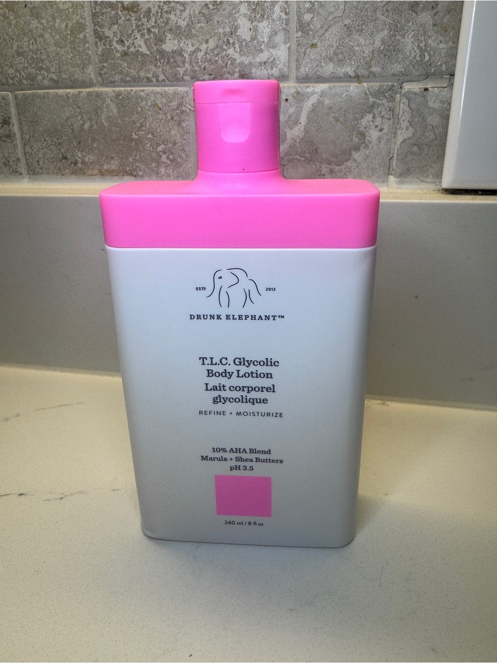 Drunk Elephant Pink & White T.L.C. Glycolic Body Lotion